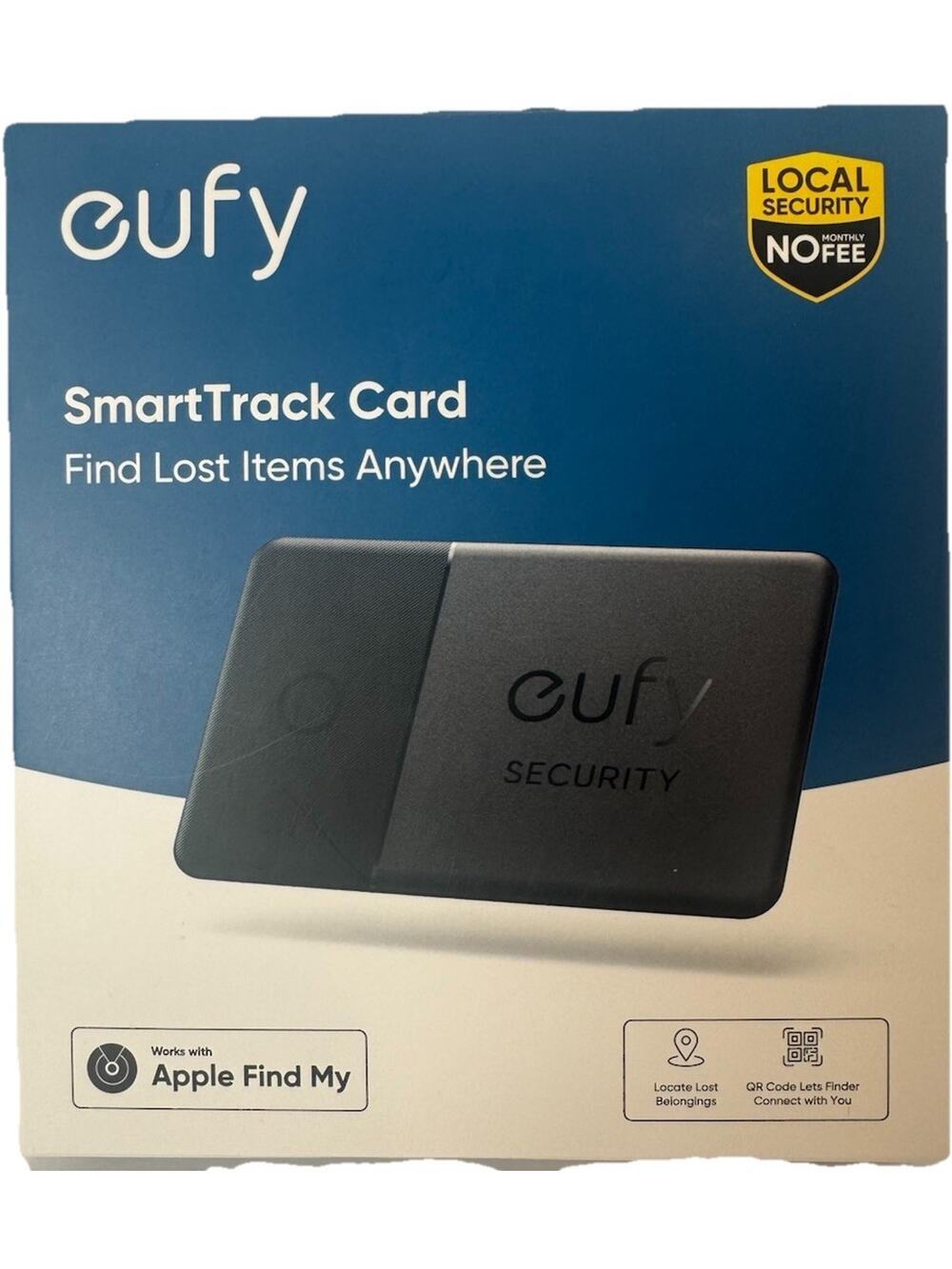 Eufy SmartTrack Card Apple Find My Wallet Tracker T87B2 New Sealed